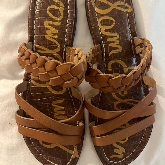 Sam Edelman Natural Braided Summer Sandels - Picture 2 of 6